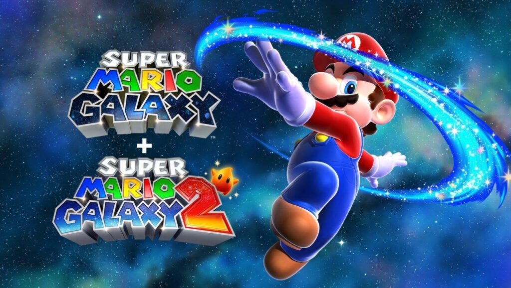 mario galaxy 1 en 2